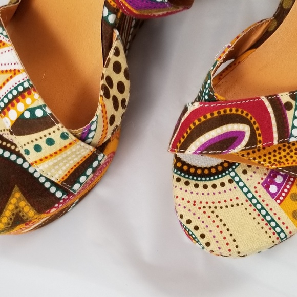 Rebels Bohemian Wedge Sandals - Picture 7 of 7